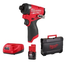 밀워키 GEN3 12V 충전 전동공구 임팩 드릴 드라이버 M12 FID2-301X 3Ah 배터리 1개 세트, 03_본체+케이스