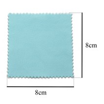 스털링 실버 클리닝 천 8x8cm 컬러 폴리싱 Gpld 주얼리 소프트 물티슈 개별 포장 50 개/팩