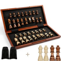 [스포츠보드게임] FanVince 체스 원목 특대형 세트 휴대용, 2, 어른