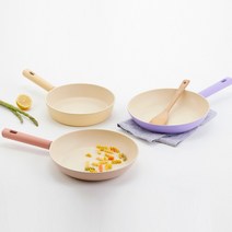 로이첸 컬러에디션 IH 인덕션팬 1+1 골라담기 28cm 프라이팬 웍팬 볶음팬 쿡웨어, 로즈핑크 2종세트(28cm F+28cm W)
