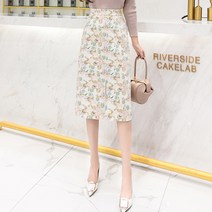 슬릿 트임 스커트 초 가을 하프기장 힙랩 스타일리쉬 A라인 여성 트렌드 696522860