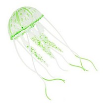 Sci-Supply Fish Tank Aquarium Artificial Jellyfish Silicone Amazingly Vivid and Lifelike (Green), 1