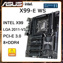 X99 메인보드 마더보드 CPU 마더 보드 ASUS X99E WS LGA 2011V3 DDR4 128GB PCIE 30 Intel USB30 M2 ATX For Xeon E5163