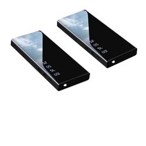 신형 충전 뱅크 10000mAh 2.1A 고속 안드로이드 애플의 전 범위 휴대폰에 적용 가능, [05] 2pcs black