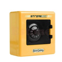 미니금고 안전한 돈 상자 돈 동전 잠금 코드가있는 저장 상자 현금 안전 케이스 돼지 홈, 파란색