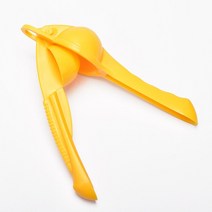 녹즙기 착즙기 레몬 클립 수동 과즙 짜는기구 스테인레스 스틸 압출 가정용 작은 짜기, 노란색, 협력사