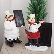 브런치카페 뚱보쉐프 메모홀더 장식품 데코소품 피자집 베이커리, 남