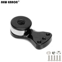 RC카 부품 ENRON 1Pcs 알루미늄 CNC 서보 보호기 15/18/21.5MM 25T 스플라인 출력 샤프트 조정 가능한 하이 토크 RC 자동차 1/10 TRAXXAS 전술, [08] Black-18mm