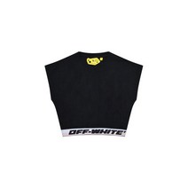 [오프화이트] [OFF-WHITE KIDS] 키즈 로고 밴딩 민소매 티셔츠 블랙 KOF22