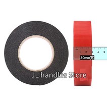 양면 테이프 0.5mm-2mm 두께 고정 패드 스티커 접착제 테이프 장착을위한 초강력 양면 접착 폼 테이프, 폭 - 30mm, 2mm, 10m