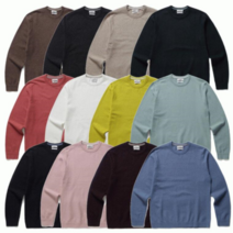 올젠 올젠 OLZEN F/W 캐시미어 블루 기본 니트 ZOB4ER1301