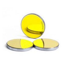 Cloudray Co2 레이저 Si 조각기 용 반사 거울 금도금 실리콘 반사경 렌즈 Dia. 19 20 25 30 38.1mm, Si Mirror 3Pcs, 19.05 미리메터, 1개