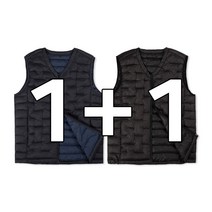 겨울조끼 패딩 누빔 방한 1+1