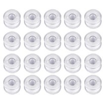 폴리에스터 실 스풀 재봉틀 보빈 25 가지 색상/세트 자수 액세서리 보관함 포함, 09 20colors white