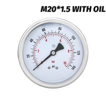 디지털 압력계 차압계 표면 압력 게이지 M20 x 100 축 설치 1.5 0.1 0.25 Mpa 공기 가스 물 연료, 04 04_19 Can be customized