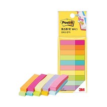 STNY_3M 포스트잇 인덱스탭 670-MP 형광10색X45 10X50mm 플래그 미니메모지 레그 사무용품 페이지마커 탁상용 텝 예쁜 다용도 실 용 컬러 하이라이트