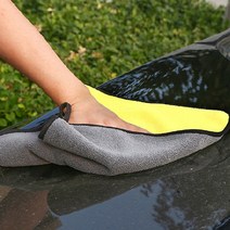 아워리빙 극세사 양면 세차타올 드라잉타월 55g 30cmX30cm, 블루, 1개