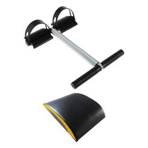 Royalways 끌어 오기 로프 장비를 앉아 Tummy Action Rower 복부 다리 연습기 스프링 텐션 풋 페달 복부 엑서사이즈, 설명, 설명, 블랙 오렌지