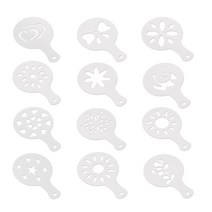 조리일기 커피 스텐실 세트 12P, 12종 세트