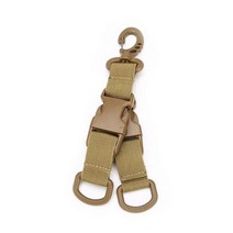 백패킹장비 루프탑 에어 텐트 차박 원터치 EDC Muti 도구 캠핑 장비 하이킹 액세서리 Carabiner 키 체인 버클 몰 웨빙 배낭 스트랩 벨트 클립 야외 기어, 백패킹장비 DE