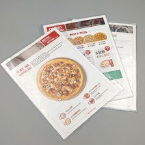 을지메뉴 A4 바인더 속지 투명화일, 1개, 3공 1단바인더 투명필름
