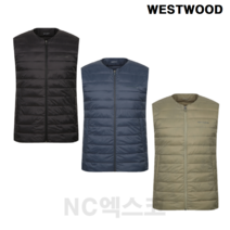 웨스트우드 22년 F/W 겨울신상 내피로 착용가능 기능성 조끼 등산 낚시 캠핑 트레킹 일상복 남성 패딩 라운드 베스트 M4CVT623