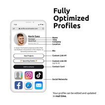 Social Master 디지털 명함 플라스틱 지갑 사이즈 NFC 명함 즉각.. 정품보장, Pride