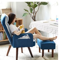 제너럴케이 회전식 수유의자 각도조절 윙체어 1인용 거실 소파 리클라이너, 30CM, 무, 브라운