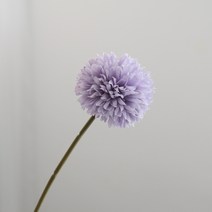 퐁퐁 국화 소국 조화 폼폼 민들레 실크플라워 인테리어소품, 연보라
