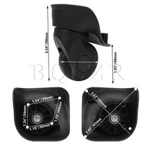 수하물 가방 바퀴 교체 롤러 나사 소형 여행 액세서리 개, W041 black (small)