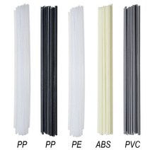 용접봉 용접 용품 뜨거운 공기 토치 플라스틱 abs pp pvc pe 스틱 플라스틱 기 총 범퍼 수리 액세서리 용 5x2.5mm, 20pcs 용접봉, 복근 베이지