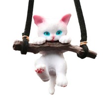 차 내부 꾸미기 자동차 실내 룸미러 장식 고양이