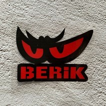 오토바이 반사 스티커 세트 헬멧 탱크 데칼, 레드 베릭