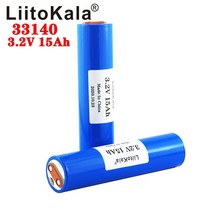 차량용배터리 인산철시동배터리 인산철배터리 Liitokala 33140 3.2v 15ah lifepo4 리튬 배터리 3.2v 셀 diy 12v 24v e 자전거 전자 스쿠터 전동, 6개
