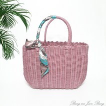 빨대가방 라탄 피크닉 바구니