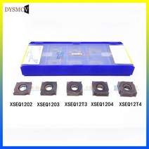 XSEQ1202 XSEQ1203 XSEQ12T3 XSEQ1204 XSEQ12T4 10 개/상자 YBG302CNC 초경 밀링 인서트 사이드 커터, XSEQ12T3 YBG302, 100pcs(10 boxes)