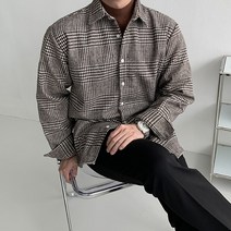 너드 울 글렌 체크 셔츠