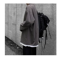 타이드인스 솔리드 컬러 매치 롱슬리브 이너 베이스의 퓨어 코튼 티셔츠 심플한 캐주얼 넥 웰니스 셔츠