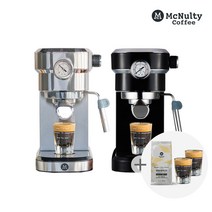 맥널티 에스프레소 반자동 커피머신 MCM-6851 + 원두 + 유리샷잔 2개, MCM-6851S_사은품