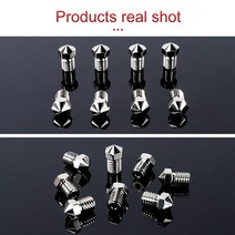 3D프린터부품 Torlipy-V6 니켈 도금 노즐 고온 3D 프린터 PEI PEEK 탄소 섬유 필라멘트 V6 Hotend Heatblo, 03 0.3mm