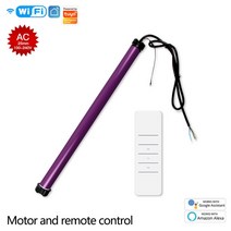 무선 전동블라인드 자동 MOES-25mm 자동 와이파이 스마트 AC 관형 롤러 블라인드 모터 RF433 38mm 튜브, [01] Motor and remote con, 01 Motor and remote con