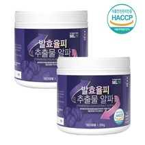 셀스 발효율피 분말 가루 추출물 알파 250g x 2통, 단품, 단품