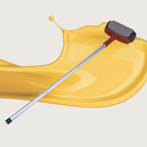 핀타스틱 페인트 롤러 셀프페인트 핸디롤러 페인트칠, 1개