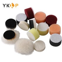 공구 14Pcs 연마 패드 키트 괜 찮 아 요 양모 왁 싱 스폰지 자동차 폴란드어 버 퍼 1 인치, [01] 14Pcs