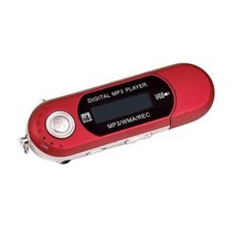 mp3 소형라디오 mp4플레이어 mp3플레이어 엠피쓰리 미니 음악 디지털 화면 지원, 빨간색, 8GB