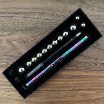 사무용품 볼펜 개폐식 마그네틱 피젯 펜 그래비티 제트 스트라토 크러쉬메트릭 무지개 자석, A