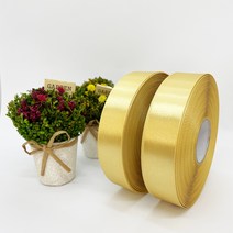 포장 리본 끈 제이제이리본 고밀도주자 45M 2롤 (10mm 15mm), 10mm, 금색