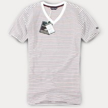 [포레스트캠프] [FOREST CAMP]Custom Fit Stripe V-Neck Tee