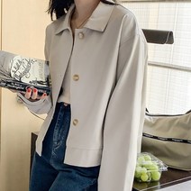 마이시즌 여성용 셀리나 레더 자켓