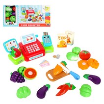 레리토이 과일가게 계산대놀이 B형 15pcs 역할놀이 카트놀이 마트놀이, RR 과일가게 계산대놀이 B형 15pcs